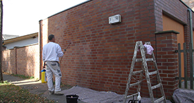 Fassadenversiegelung, Fassadenschutz, Antigraffiti für Fassaden, Fassadenbeschichtung, Fassade versiegelt